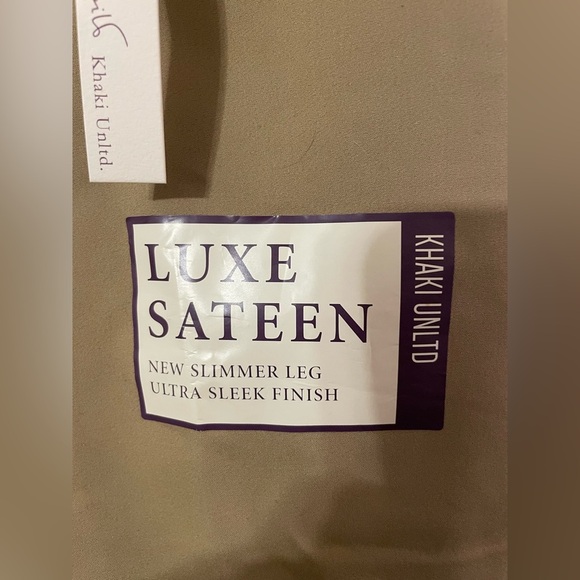 Gloria Vanderbilt Tan Khaki Capri Pants Sz 10 NWT Luxe Sateen Belt Crop Cotton - Picture 4 of 11